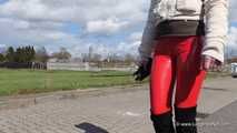 Rote Vinyl-Leggings und Overknees, 5.Teil