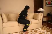 Stupid Asian Bound and Gagged on the Sofa (Photos + Videoclip)