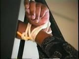 19 Yr OLD BLACK STUDENT MOUTH STUFFED, TAPE GAGGED, TIED HANDS OVERHEAD TO STAIRWAY & BLINDFOLDED (D46-5)