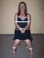 Tied on a chair