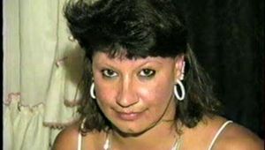 33 YEAR OLD AMERICAN INDIAN TRISH IS MOUTH STUFFED, CLEAVE & OTM ACE BANDAGE GAGGED, BALL-TIED & HOG-TIED WEARING PANTYHOSE (D58-12)