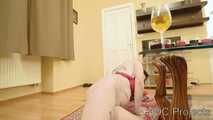 She is curvy and drunk