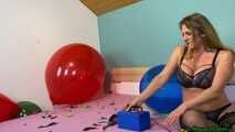 sexy balloon masspop on the bed