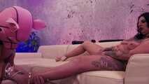 Lucy's horny cum piggy