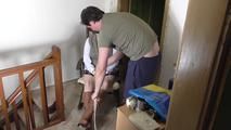 Ginger roped on chair 1/2