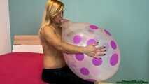 topless Blow2pop a clear U16 purple *Polka Dot*