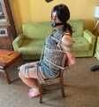 Chairtied and penisgagged