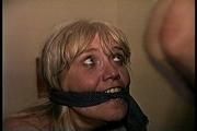 50 Yr OLD REAL ESTATE AGENT TELLS REAL LIFE BONDAGE STORY, IS  HANDGAGGED, MOUTH STUFFED, CLEAVE GAGGED< F0RCED TO CHANGE CLOTHS, HOG-TIED ON BED & TIE-TIED WHILE WEARING SWEATY STINKY PANTYHOSE (D68-1)