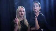 Girls Smoking close to each other
