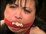 29 Yr OLD FEISTY BBW BIG TITS SHARON GETS MOUTH STUFFED, CLEAVE GAGGED, WRITES RANSOM NOTE, GAG TALKS ON PHONE, & IS BAREFOOT TIED (D58-15)