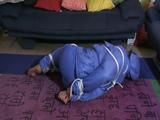 3 Short video clips (about 1,5 Min.) of our archive girls tied and gagged in shiny winter wear
