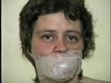 TINY TINA NAKED & MUMMY WRAPPED WITH PLASTIC WRAP & BLACK TAPE (D28-12)