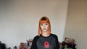 Amber in Barefoot Hogtie Tshirt