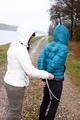 Petra tied and gagged by Jill in downjackets