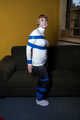 Sweet in White Socks and Blue Tape