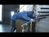 0318 min video with Jill tied and gagged in shiny rainwear