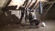 Video request Yvonne - Tied up in the attic part 2 of 5