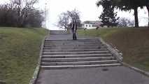 119007 Donna-Jo Pees Down The Park Steps