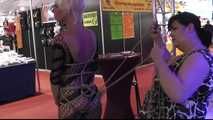 Public Bondage Walk and displayed in Public for Lena King