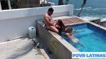 Busty Latina Letzy and Hot Russian Fucked on Vacation Trip