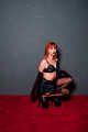 Amber in Vintage Lingerie Chairtied
