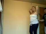 Miri cuffed in front and back