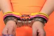 Prisoner in cuffs