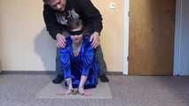 Sunny cuffed on the floor