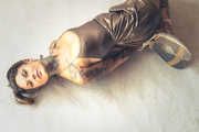 Tina in Golden Hogtie Video