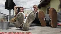 balcony dirty sneakers hd