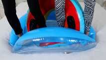 493 Alexis and Karol - swim ring fun