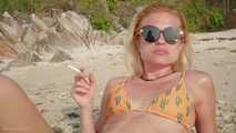 Compilation of 4 clips with smoking 35 years old Alyona