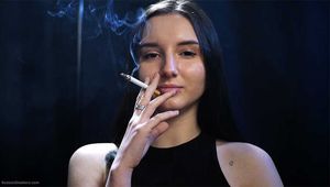 Confident Smoker – Slow Drags & Direct Eye Contact