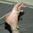 WINDOW WASHER WENDY IS MOUTH STUFFED, HANDGAGGED, CLEAVE GAGGED & HOG-TIED (D30-11)