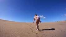 Nude in the dunes of Maspalomas