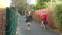 020144 Kathy Takes A Risky Pee In A Residential Area