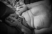Nippel - Piercing mit Striemen vom Rohrstock