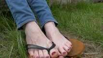 Barefoot and flip-flops