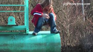 020141 Kathy Takes A Gushing Pee From The Pipeline