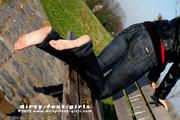 Chucks and naked feet outdoor
