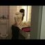 Alina being at home trying on different kind of nylon clothes (Video)