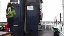 078031 Rachel Evans Pees In A Bottle On A Dutch Barge