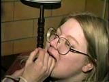 TUBE, BALL, CLEAVE, WRISTS GAGGED & HOG-TIED CARRIE & DEB (D18-2)