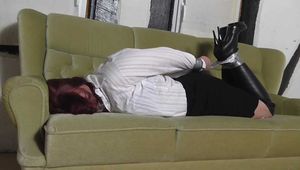 Aurora hogtied in boots 2/2