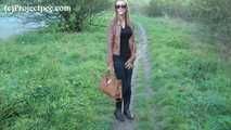 118040 Cynthia Vellons Pees On The Path By The Car Park 