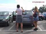 023030 Embarrassed Ewa Has To Take An Emergency Pee In The Piazzale Car Park