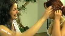Celine & Paulina 1st lesbian experience & first shoot