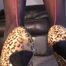 Nylons and high heel soles