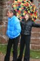 Outdoor trip of Stella and Leonie both wearing sexy shiny down jackets and black jeans (Pics)