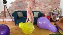 topless sit2pop big balloons
